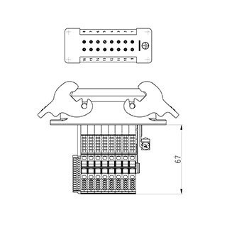 Wieland REVOS Klemadapter Im gut bas gazshlb16 4,0 50