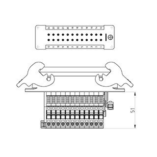 Wieland REVOS Klemadapter Im gut bas gazsnls24 4,0 50