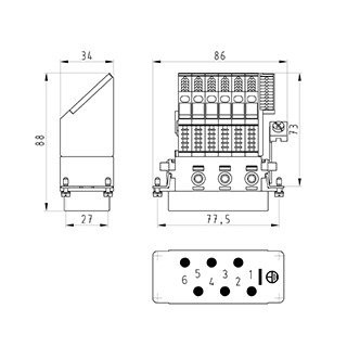 Wieland REVOS Klemadapter Pow bas WR 6 6,0 69 ag