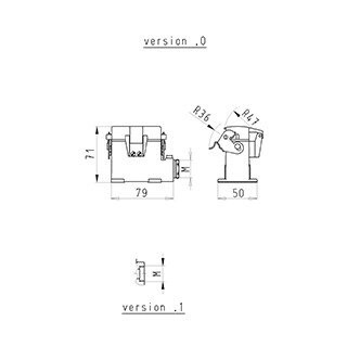 Wieland REVOS Onderhuis 10/15 M20 L. deksel
