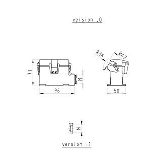 Wieland REVOS Onderhuis 16/25 M20 L. deksel