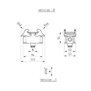Wieland REVOS Onderhuis Bas gut GD 10 M20 50 a1