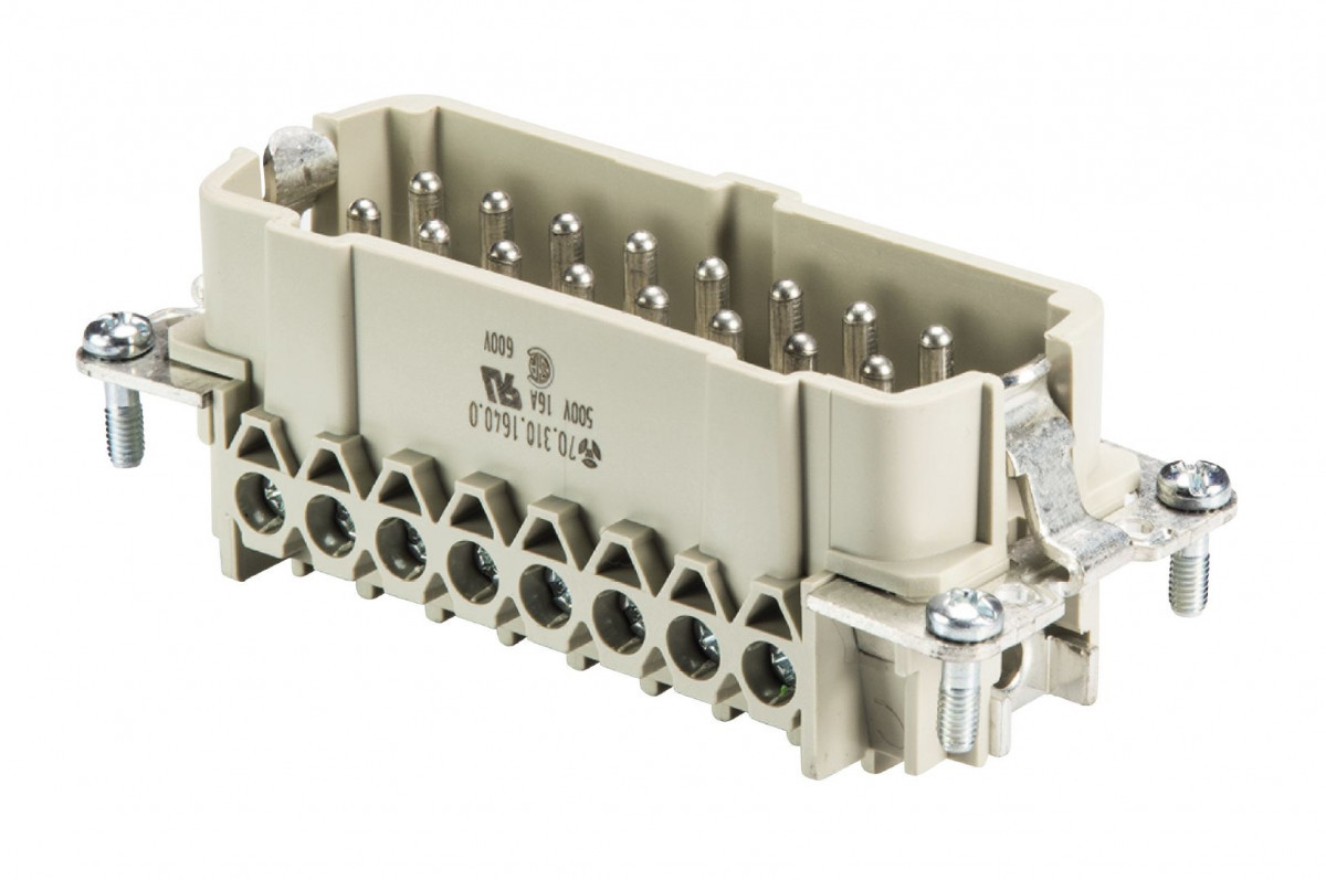 Wieland REVOS Male Insert 16-polig 16a bas STS