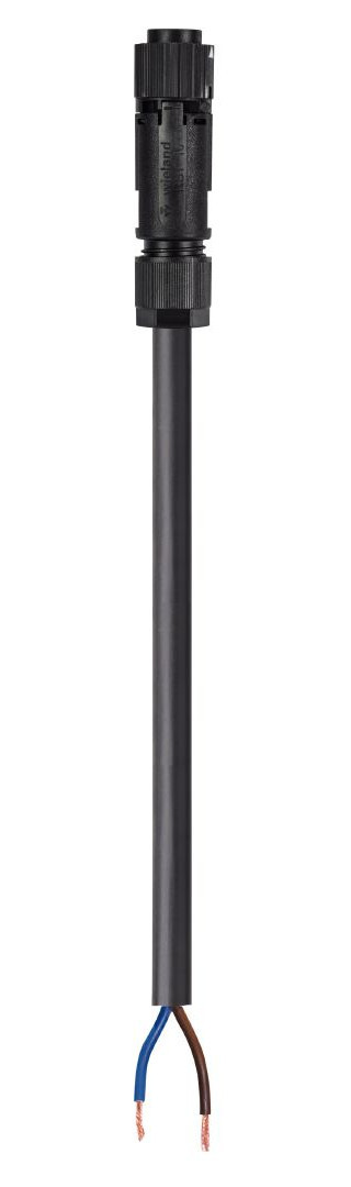 Wieland RST16I2 Rst16i2 Aansluitsnoer female 1,5MM² schroef 2 meter H05VV-F eca zwart