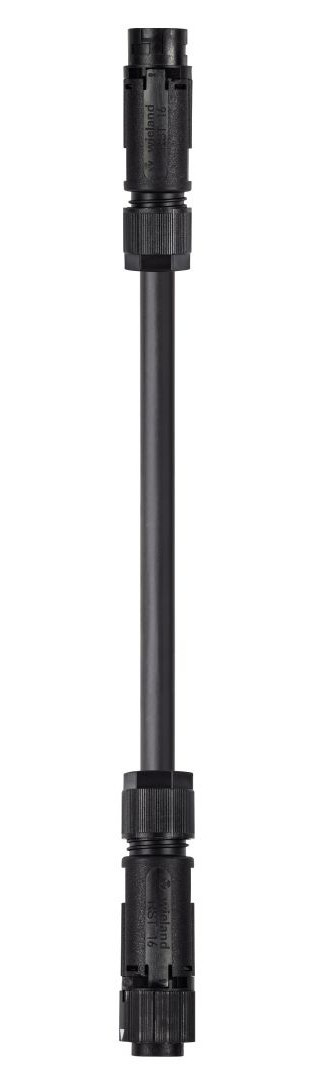 Wieland RST16I3 Rst16i3 Koppelsnoer 1,5MM² schroef 5 meter H05VV-F eca zwart