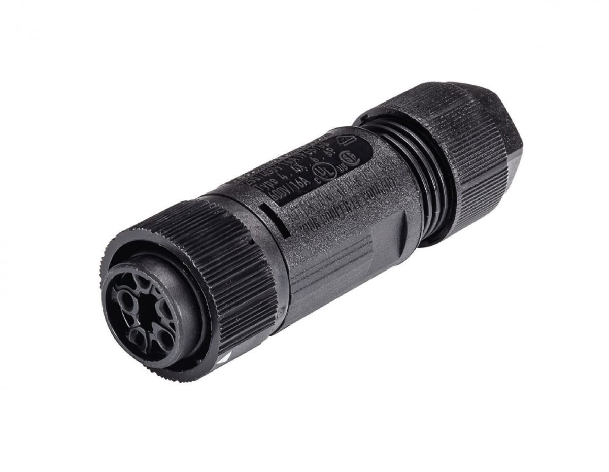 Wieland RST16I4 Rst16i4 Female connector 4p+trekontlasting 7,1-13MM² schroef zwart