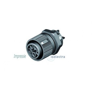 Wieland RST mini apparatuuraansluiting voor insteekbare gebouwinstallatie 5P contrasteker (female) recht