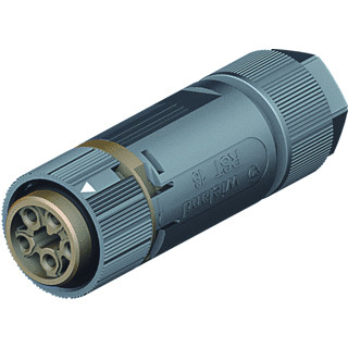 Wieland Rst16i5 female connector met trekontlasting 7.1-13MM2 bruin