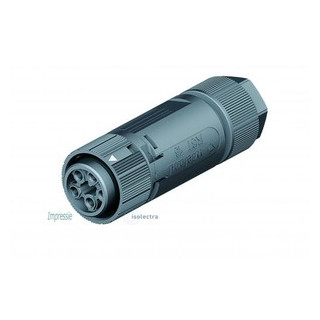 Wieland Rst16i5 female connector met trekontlasting 7.1-13MM2 zwart