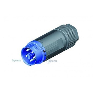 Wieland Rst16i5 male connector met trekontlasting 7.1-13MM2 blauw