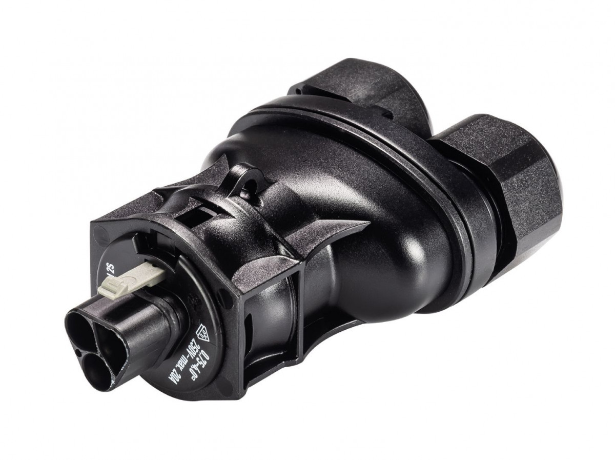 Wieland RST20I2 Busdeel Met trekontlasting rst20i2f B23ZRX zwart