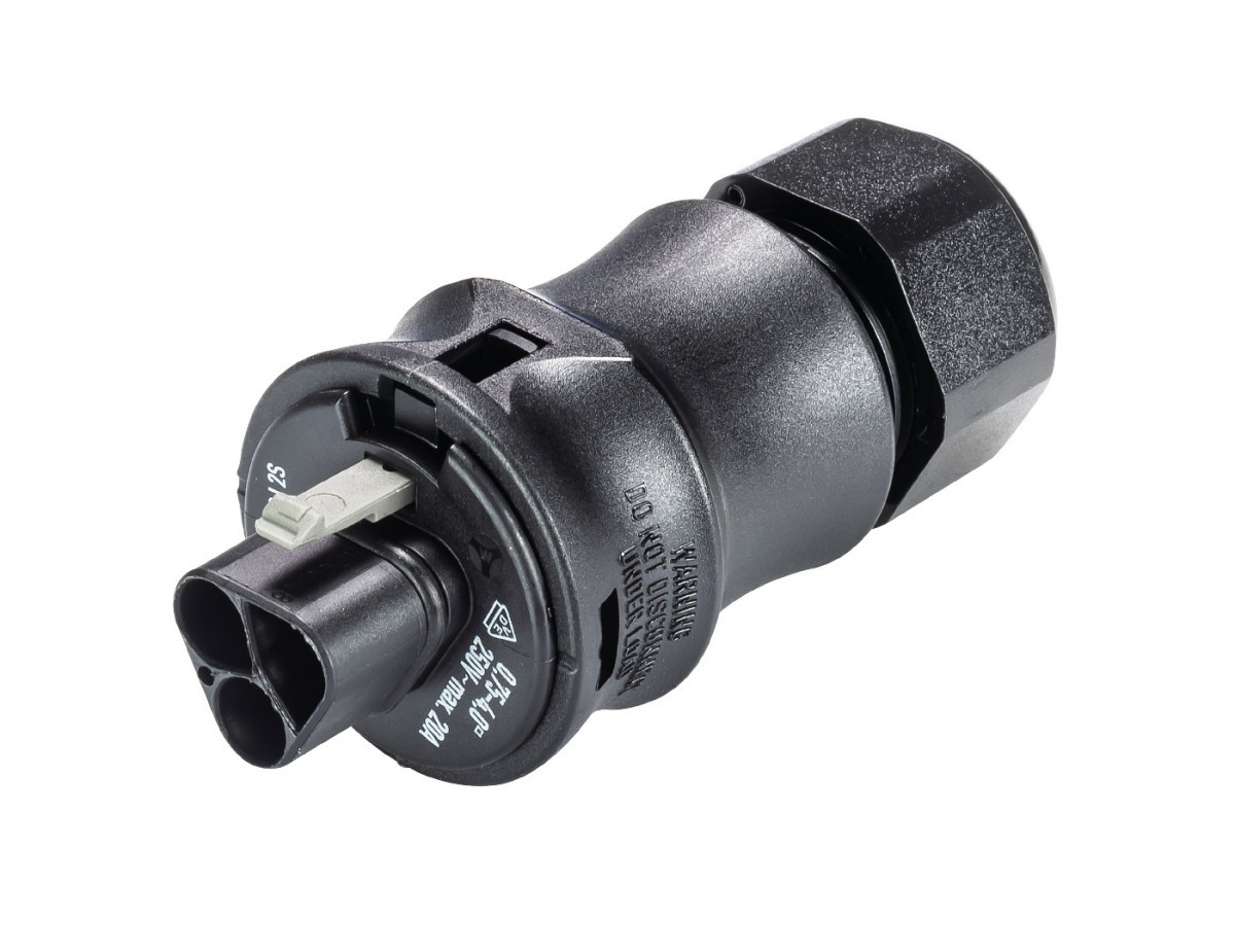 Wieland RST20I2 Stekerdeel Met trekontlasting rst20i2f S23ZR1 V zwart