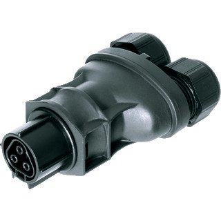 Wieland Rst20i3 kabelsteker female 2V zwart 6-10MM2