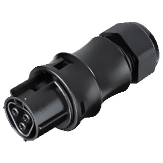 Wieland Rst20i3 kabelsteker female zwart 10-14MM2