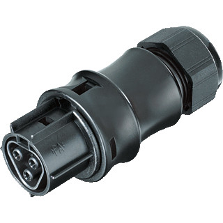 Wieland Rst20i3 kabelsteker female zwart 6-10MM2