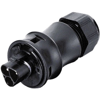 Wieland Rst20i3 kabelsteker male zwart veerklem 6-10MM2