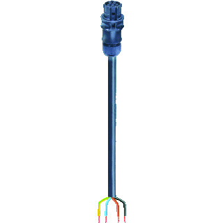 Wieland Rst20i4 patchkabel gebouwinstallatie 4P contrastekker (female) vrij kabeluiteinde 8000MM