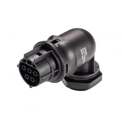 Wieland Rst20i5 apparatuuraansluiting voor insteekbare gebouwinstallatie 5P contrasteker (female) haaks