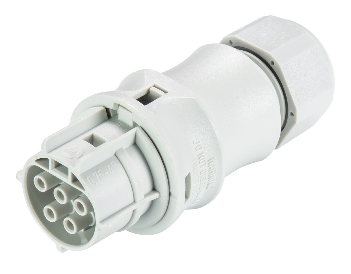 Wieland RST20I5 Connector Female rst20i5s B1 ZR1 5-P. 6-10MM lichtgrijs