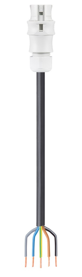 Wieland Rst20i5 kabel F/-1,5MM2 8M grijs rubber 60°C