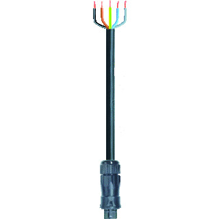 Wieland Rst20i5 patchkabel gebouwinstallatie 5P stekker vrij kabeluiteinde 1000MM rst20i5ks-S 40P 10SW