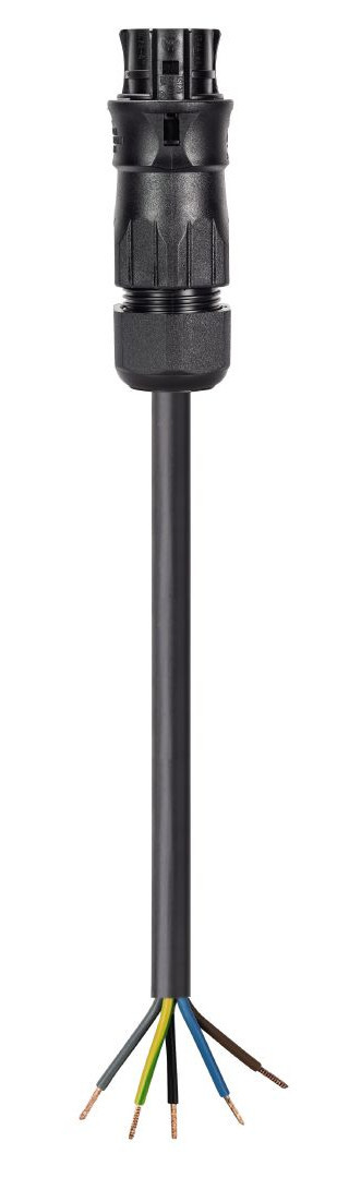 Wieland RST20I5 Rst20i5 Aansluitsnoer female 2,5MM² 1M dca zwart