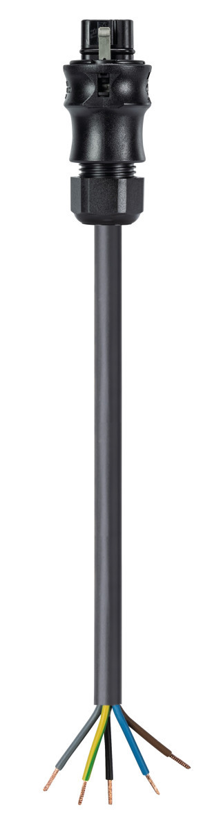 Wieland RST20I5 Rst20i5 Aansluitsnoer male 2,5MM² 2M dca zwart