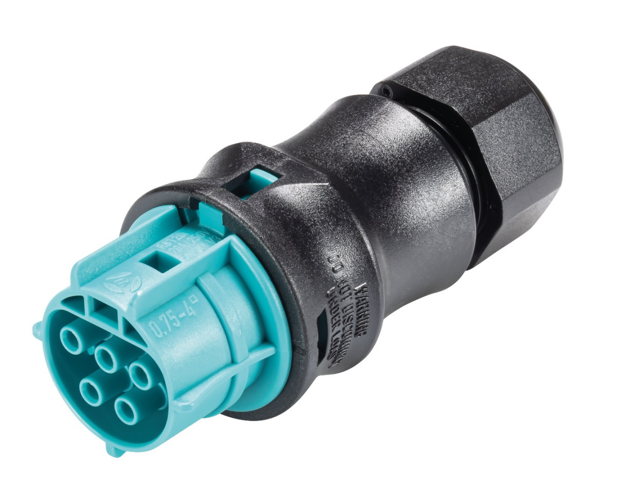 Wieland RST20I5 Rst20i5 Kabelsteker female turquoise 6-10