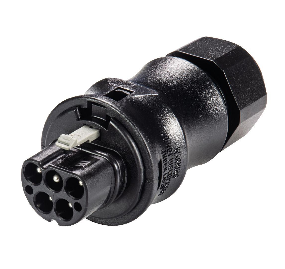Wieland RST20I5 Rst20i5 Kabelsteker male zwart 41913