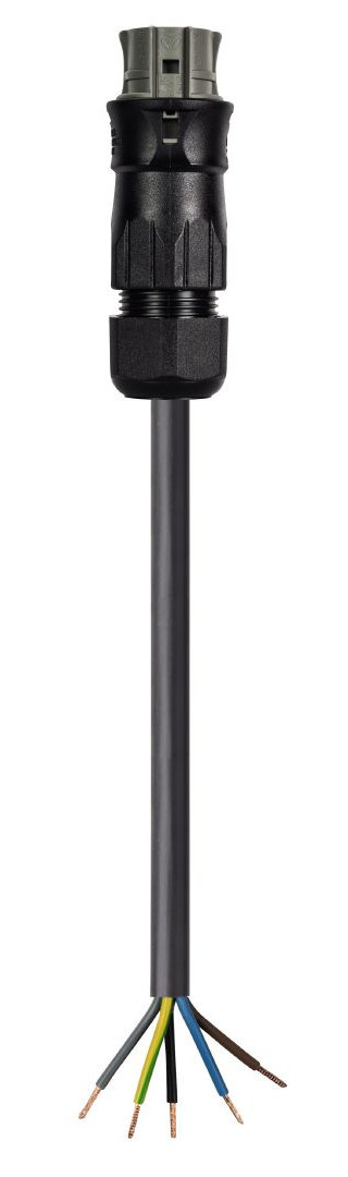 Wieland Rst25i5 kabel F/-4MM2 10M betongrijs rubber 60°C