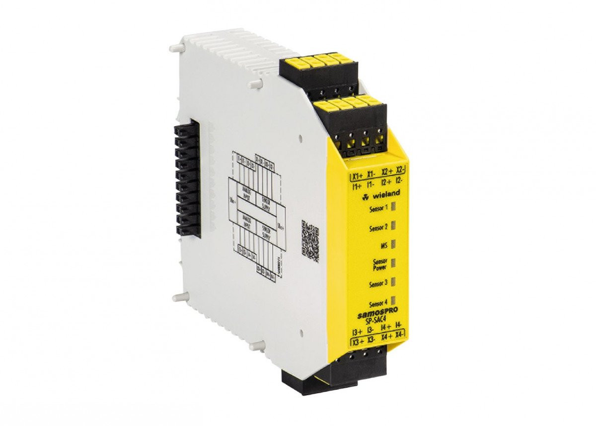 Wieland SAMOS PRO Samos Pro analog module 4 safe inputs 0-20ma, pluggable push-in-termin