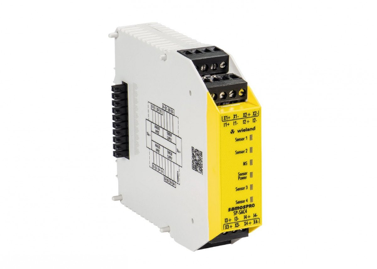 Wieland SAMOS PRO Samos Pro analog module 4 safe inputs 0-20ma, pluggable screw-terminal