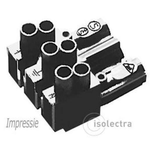 Wieland ST18/3 schroefsteker female zwart dubb