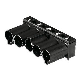 Wieland Gst18i5 apparatuuraansluiting voor insteekbare gebouwinstallatie 5P male haaks