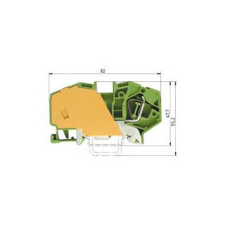 Wieland WK aardrijgklem groen/geel