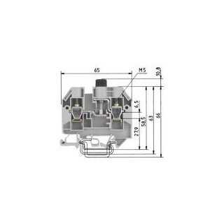 Wieland Zekeringklem WK10/si V0 kiezelgrijs