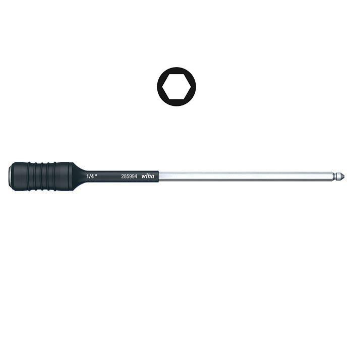 Wiha Bevestigingsgereedschap Bithouder met kogel momentschroevendraaier normale handgreep 1/4"