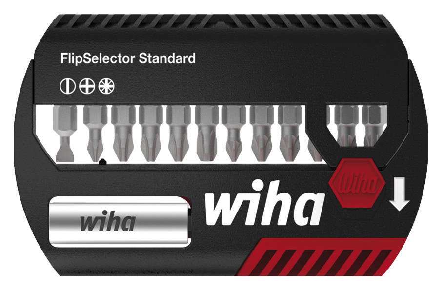 Wiha Bevestigingsgereedschap Bitset flipselector standaard 25 7947Z SL/PH/PZ, 13-delig