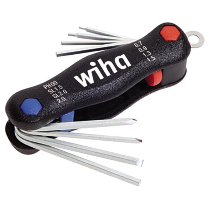 Wiha Bevestigingsgereedschap Multitool pocketstar mini uitklaphouder 351P, 8-delig in blister