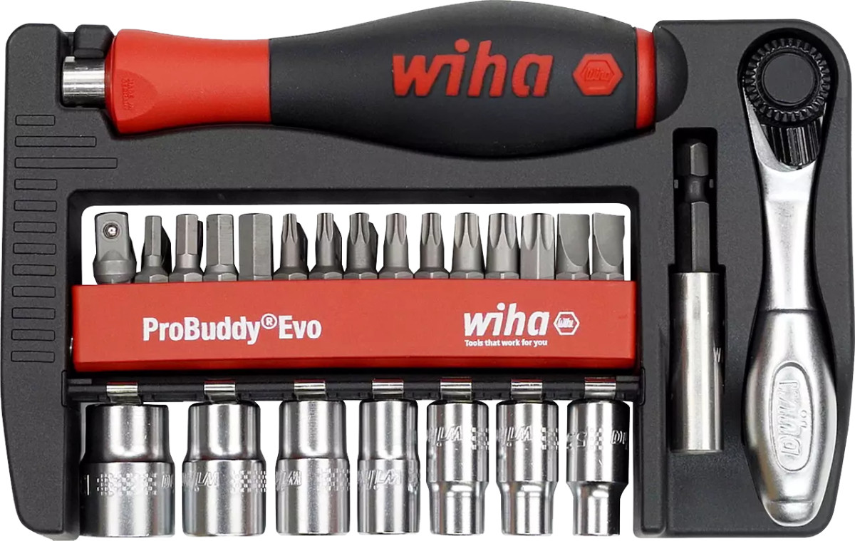 Wiha Bevestigingsgereedschap Probuddy dopsleutel- en bitset 1/4" 6251M, 40-delig