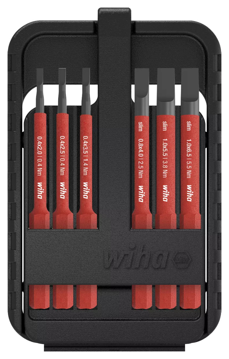 Wiha Bevestigingsgereedschap Slimbitset electric box 2831 SL, 7-delig in blister