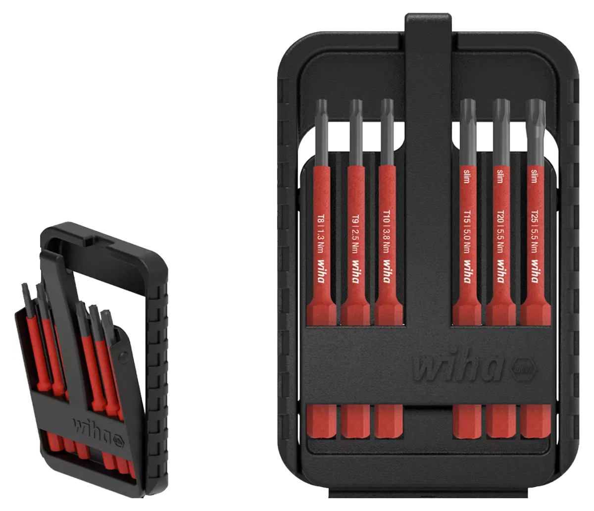 Wiha Bevestigingsgereedschap Slimbitset electric box 2831 torx, 7-delig in blister