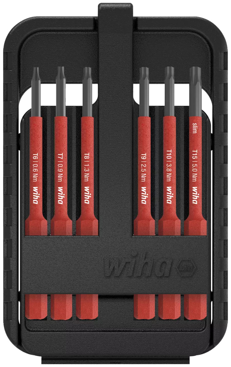 Wiha Bevestigingsgereedschap Slimbitset electric box 2831 torx, 7-delig in blister
