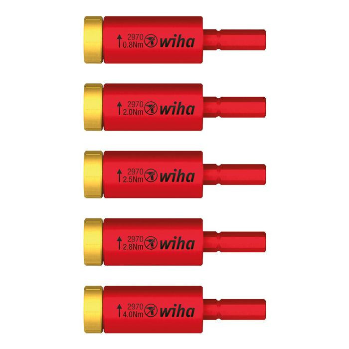 Wiha Handgereedschap Easytorque moment adapter set 29701 S5, 5 delig Wiha Handgereedschap Easytorque moment adapter set 29701 S5, 5 delig