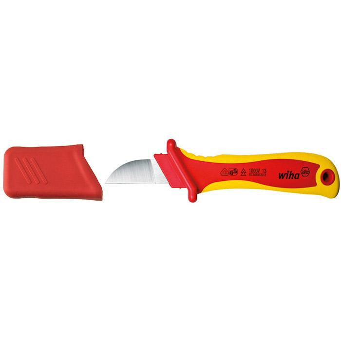 Wiha Snij- en zaaggereedschap Kabelmes 24680 1000V vde 8 MM² 200MM in blister Wiha Snij- en zaaggereedschap Kabelmes 24680 1000V vde 8 MM² 200MM in blister