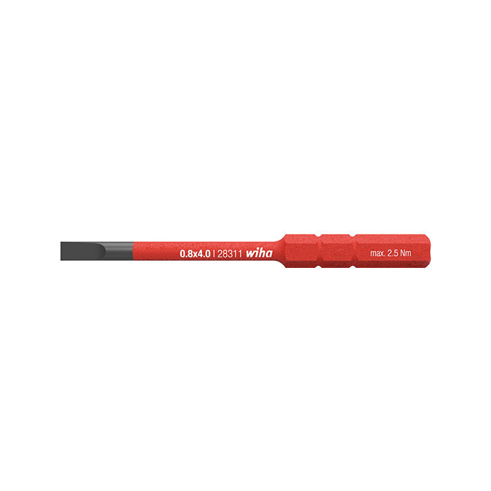 Wiha Bevestigingsgereedschap Slimbit electric sleufkop 2831-10 1,5MM 0.2 NM Wiha Bevestigingsgereedschap Slimbit electric sleufkop 2831-10 1,5MM 0.2 NM