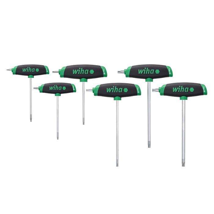 Wiha Bevestigingsgereedschap Torxsleutelset comfortgrip met zijpunt 364DS T10-T40, 6-delig
