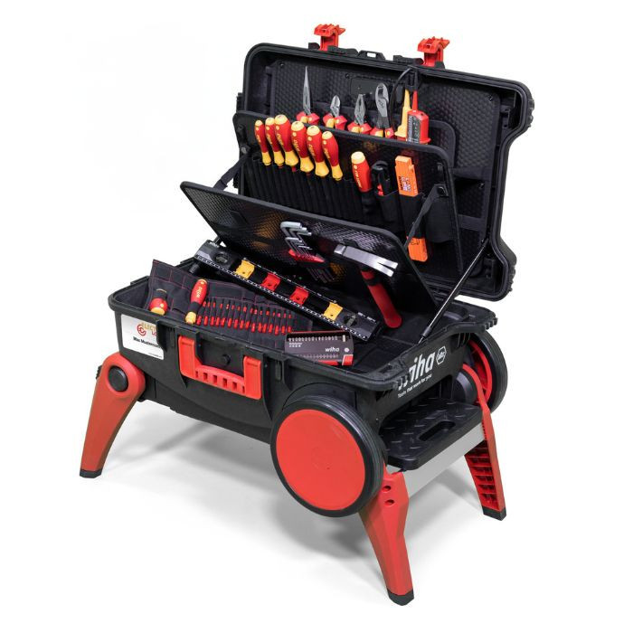 Wiha Handgereedschap, overige Gereedschapskoffer elektricien competence XXL 4 9300-70104, 80-de Wiha Handgereedschap, overige Gereedschapskoffer elektricien competence XXL 4 9300-70104, 80-de
