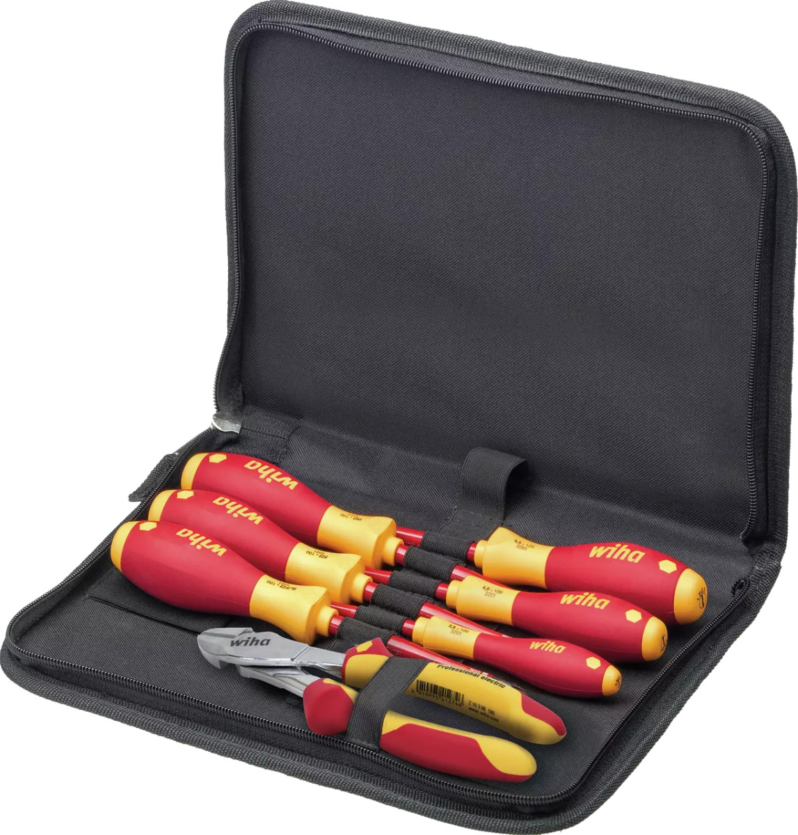 Wiha Handgereedschap, overige Gereedschapsset elektricien schroevendraaiers, krachtzijkniptang,