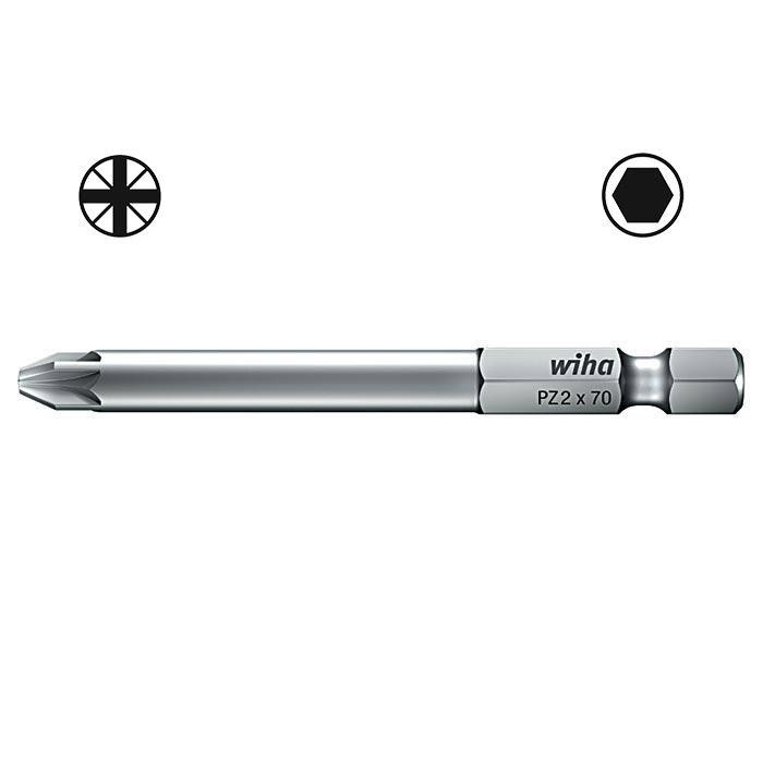 Wiha Bevestigingsgereedschap Professional bit 1/4" e6,3 kruiskop 7042Z pz2x127 Wiha Bevestigingsgereedschap Professional bit 1/4" e6,3 kruiskop 7042Z pz2x127